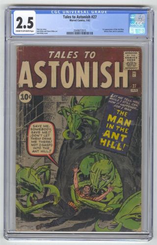 Tales To Astonish 27 Cgc 2.  5 Vintage Marvel Comic Mega Key 1st Ant - Man Hank Pym