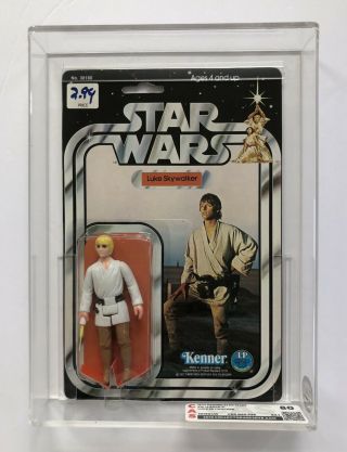 Star Wars Luke Skywalker 12 Back - C Dark Pants Taiwan Vtg Moc Cas 80 80/80/85 Afa