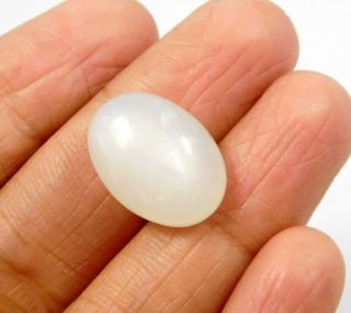 12 Cts.  100 Natural Silky Moonstone Loose Cabochon Gemstone Ng21861