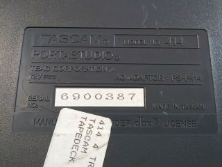 Vintage TASCAM Portastudio 414 MKII 4 - track Analog Cassette Recorder Mk2 4