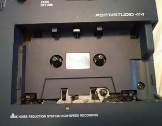 Vintage TASCAM Portastudio 414 MKII 4 - track Analog Cassette Recorder Mk2 8