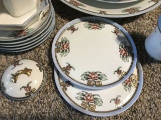 Antique Hand Painted Porcelain Set,  Dated 1917 By My Great Great Aunt 2