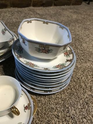 Antique Hand Painted Porcelain Set,  Dated 1917 By My Great Great Aunt 3