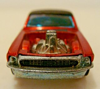 VINTAGE RED LINE HOT WHEELS 1969 MUSTANG BOSS HOSS WITH RARE BLACK FASTBACK ROOF 3