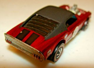 VINTAGE RED LINE HOT WHEELS 1969 MUSTANG BOSS HOSS WITH RARE BLACK FASTBACK ROOF 8
