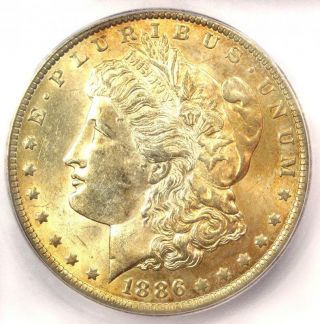 1886 - O Morgan Silver Dollar $1 - Icg Ms62 - Rare Date In Unc/bu - $1,  740 Value