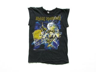 80s Vintage 1985 Iron Maiden Live After Death Tank Sleeveless Rock Band Shirt