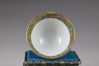 19th century,  A rare CANTON‘famille rose’ chinese porcelain cup saucer and cover 9