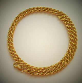 GOLD 18ct Solid Vintage Chain 25.  0 Grams Not Scrap 27.  5 