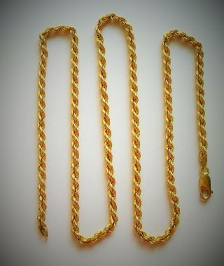 GOLD 18ct Solid Vintage Chain 25.  0 Grams Not Scrap 27.  5 