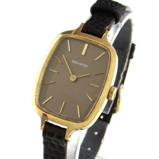 Vintage Movado Solid 14k Gold Zenith Movement Ladies 17 Jewel Watch W/ Box