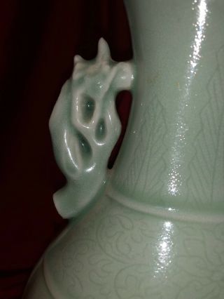 Vintage Chinese Celadon Porcelain Vase 5