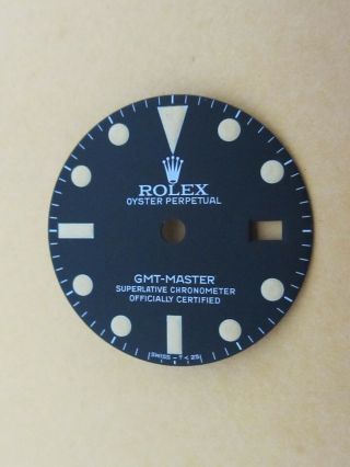 Vintage Rolex 1675 Gmt - Master Matte Black Repaired Dial