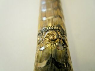 WJB & Co Antique All Rolled Gold Plate Umbrella or Parasol Handle,  Rare 8in 97g 10