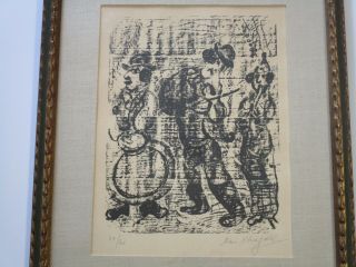 MARC CHAGALL LITHOGRAPH RARE SIGNED LIMITED EDITION OF 40 MODERNISM VINTAGE 4
