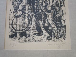 MARC CHAGALL LITHOGRAPH RARE SIGNED LIMITED EDITION OF 40 MODERNISM VINTAGE 6