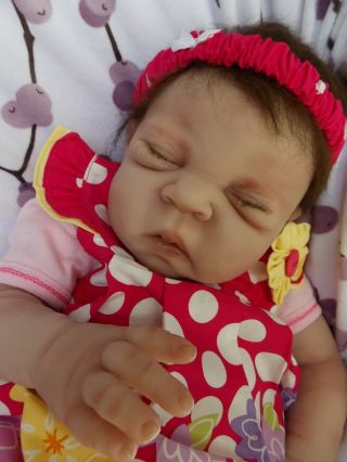 Rare Reborn Baby Girl Doll ELIZA by Tinneke Huti Partial Silicone Ecoflex 30 2