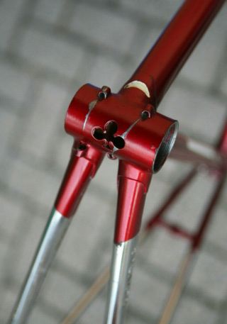 Vintage 1983 Colnago Mexico Columbus steel Campagnolo frame frameset Saronni red 12