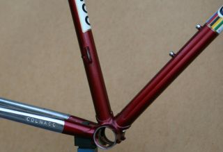 Vintage 1983 Colnago Mexico Columbus steel Campagnolo frame frameset Saronni red 5