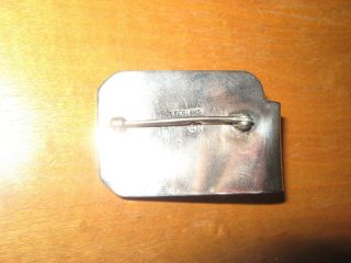 Vintage Sam Kramer Modernist Dimensional Sterling Silver Brooch/Pin 3