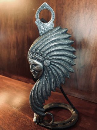 Vintage Chiseled Sterling Silver Chief 