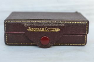Vintage Leather Jaeger Lecoultre Presentation Watch Box