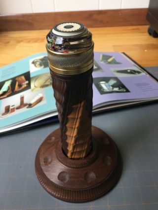 Rare Vintage Wood And Ivory Kaleidoscope By Knapp And Paul Fletcher