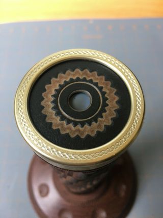 RARE Vintage Wood and Ivory Kaleidoscope by Knapp and Paul Fletcher 6