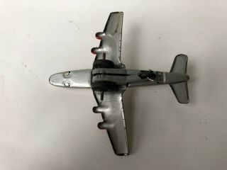 Vintage Trans World Airlines TWA Tin Plane Mechanical Litho Toy Made in Japan 3