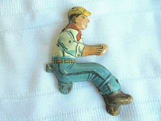 Vintage Driver For Wind - Up Marx Tin Power Snap Caterpillar Climbing Tractor