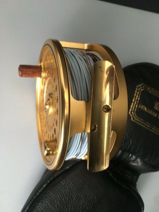 VINTAGE HOUSE OF HARDY GOLD SALMON REEL11/12 747 
