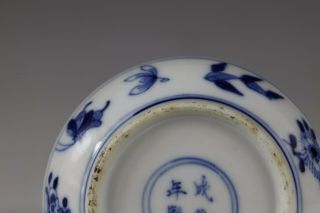 18/19th century,  A rare‘blue and white’chinese porcelain seal paste box and cove 8