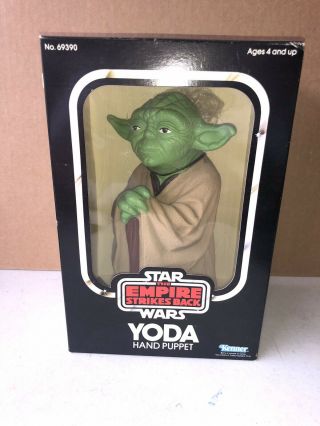 Vintage Mib 1980 Kenner Star Wars The Empire Strikes Back Yoda Hand Puppet