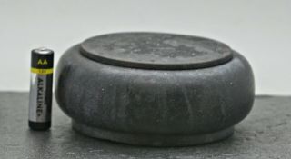 Very Rare Antique Chinese She Yen 歙砚 Carved Black Stone Ink Pot Marked Qianglong 3