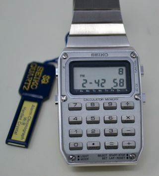 Seiko C515 - 5009 Vintage Calculator Wristwatch W/ Tags Nos 1980s