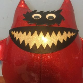 Rare Vintage 1960 ' s Red Sparkle Kustom Kat Uniroyal Nauga Monster - 3