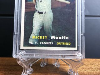 1957 Topps 95 Mickey Mantle PSA 8 NM - MT OC Vintage HOF Yankees 2