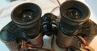 Vintage Bausch & Lomb Signal Corps U.  S.  Army Binoculars,  Old Leather Case 6