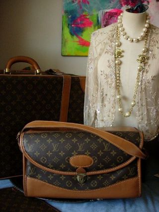 Rare Vintage Louis Vuitton Boite Fc Train Case Tote Luggage Keepall Suitcase Lv