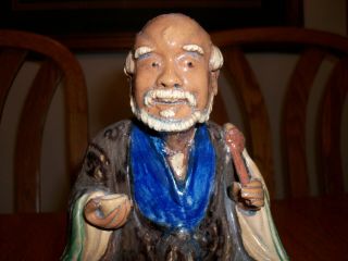 Rare Chinese Shiwan Asian Mudmen Man Foo Dog And Elephant Statue Figure Figurine 10