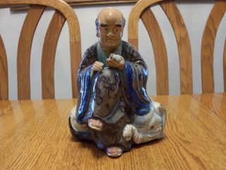 Rare Chinese Shiwan Asian Mudmen Man Foo Dog And Elephant Statue Figure Figurine 3