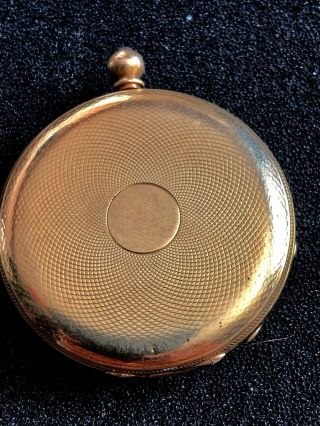 RARE ANTIQUE (1840) MOTTU (GENEVE) 18 ct GOLD OPEN FACED POCKET WATCH 12