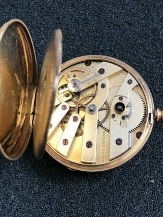 RARE ANTIQUE (1840) MOTTU (GENEVE) 18 ct GOLD OPEN FACED POCKET WATCH 3