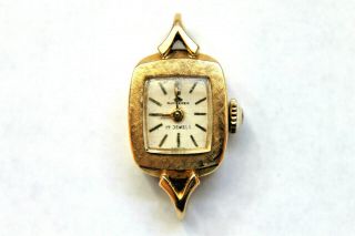 Vintage Ladies Bucherer 18k Yellow Gold Mechanical Wind Watch