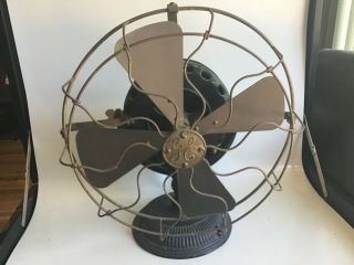 Vintage Pancake General Electric Alternating Current Fan - Type A - No 122232