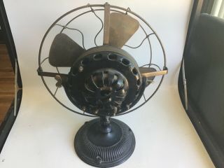 Vintage Pancake General Electric Alternating Current Fan - Type A - No 122232 3