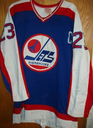 Authentic Vintage Sherbrooke Jets Tom Gibson Hockey Jersey Size Xl Shi