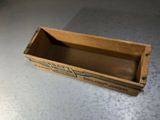 Vintage Wood Kraft American Cheese Box 5lb.  - Kraft Cheese Co Crate Chicago 3