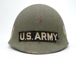 Vintage United States Army Hat Metal Helmet War Liner Hat