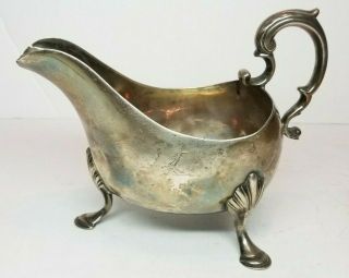 Antique 1772 Charles Townsend,  Ireland,  Sterling Silver Gravy Sauce Boat 395g